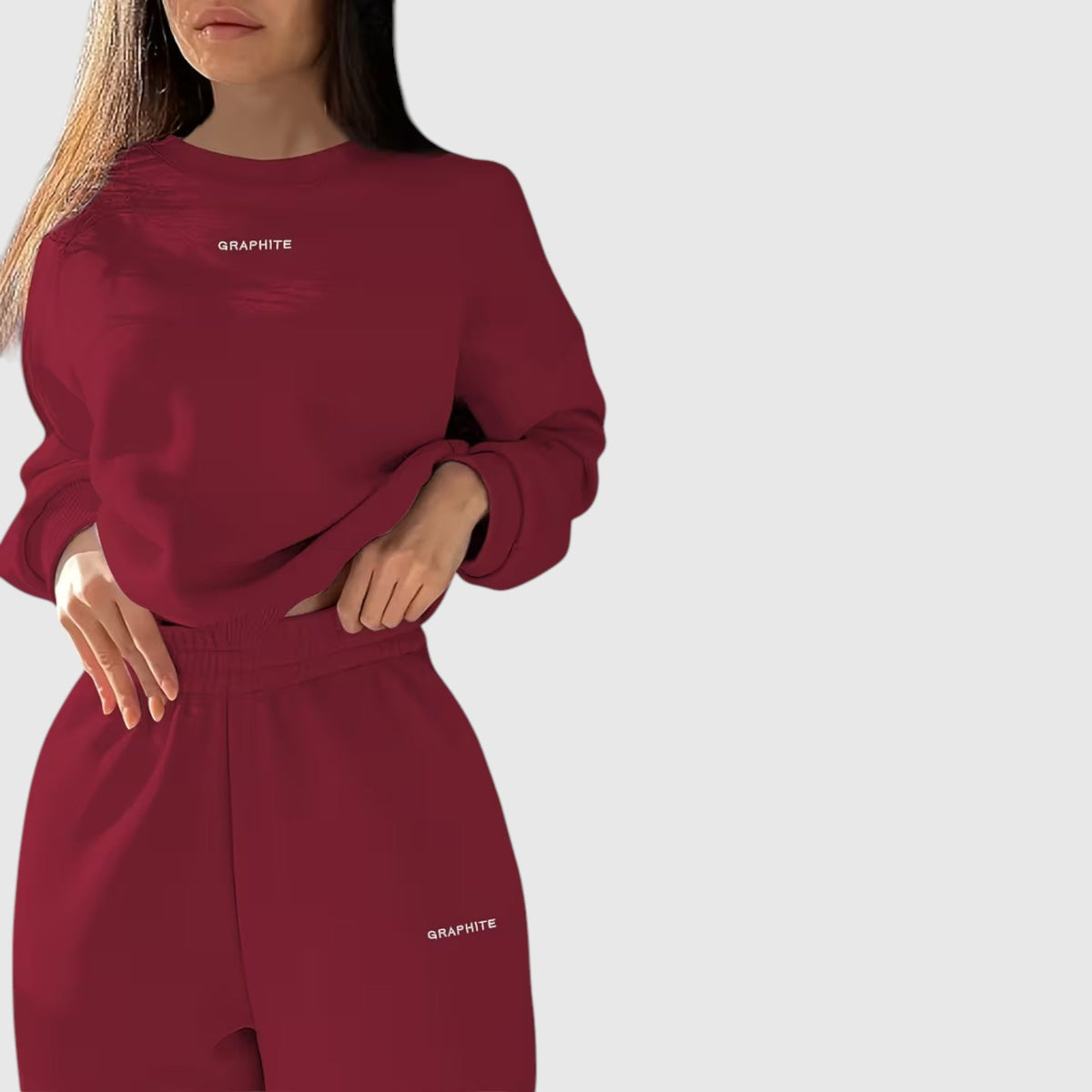 Clara | Graceful Oversized Embroidered Tracksuit Two-Piece Set