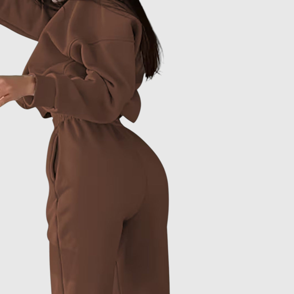 Clara | Graceful Oversized Embroidered Tracksuit Two-Piece Set