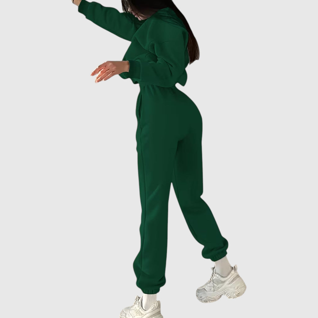 Clara | Graceful Oversized Embroidered Tracksuit Two-Piece Set