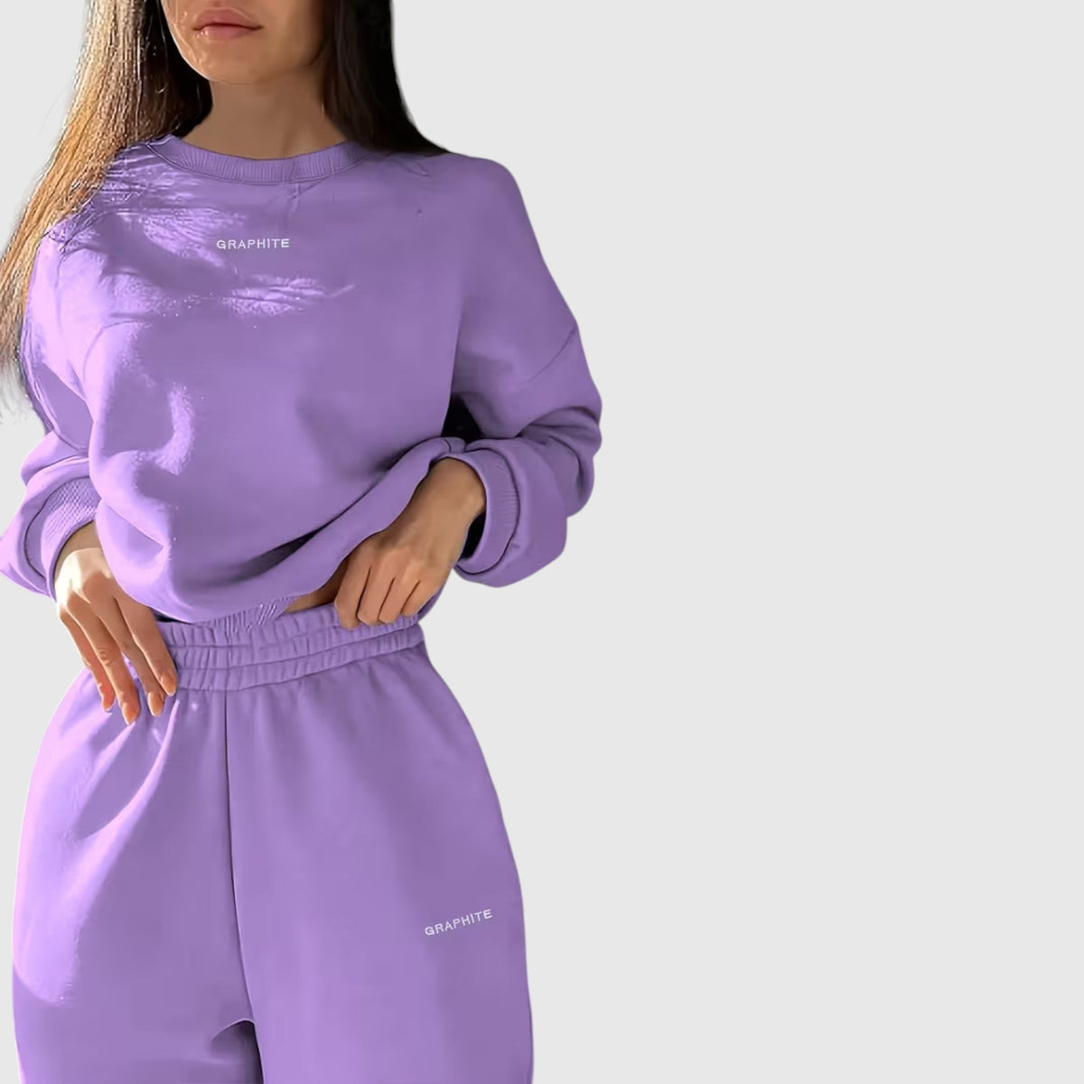 Clara | Graceful Oversized Embroidered Tracksuit Two-Piece Set