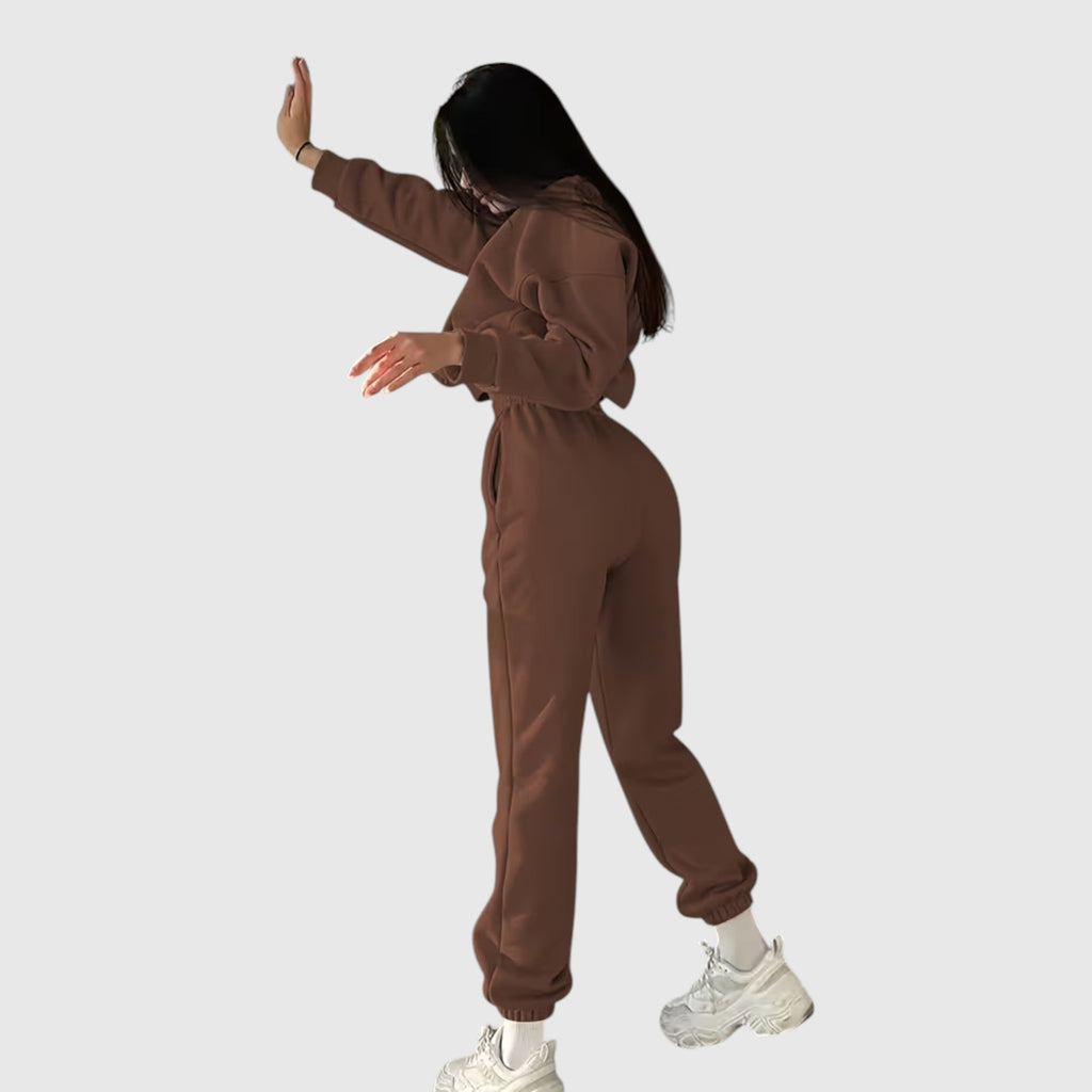 Clara | Graceful Oversized Embroidered Tracksuit Two-Piece Set