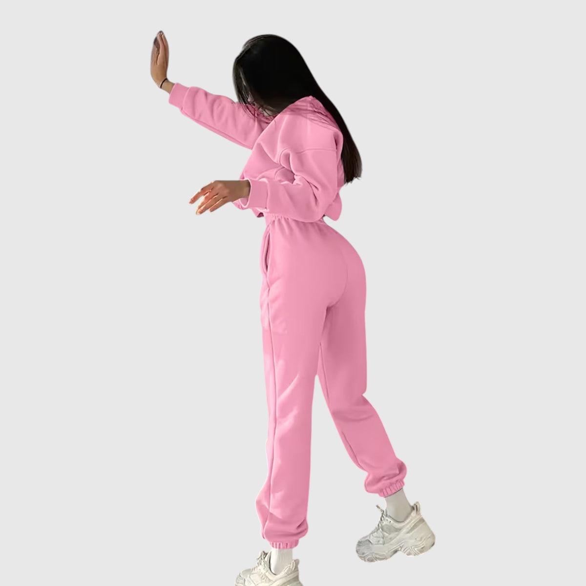 Clara | Graceful Oversized Embroidered Tracksuit Two-Piece Set