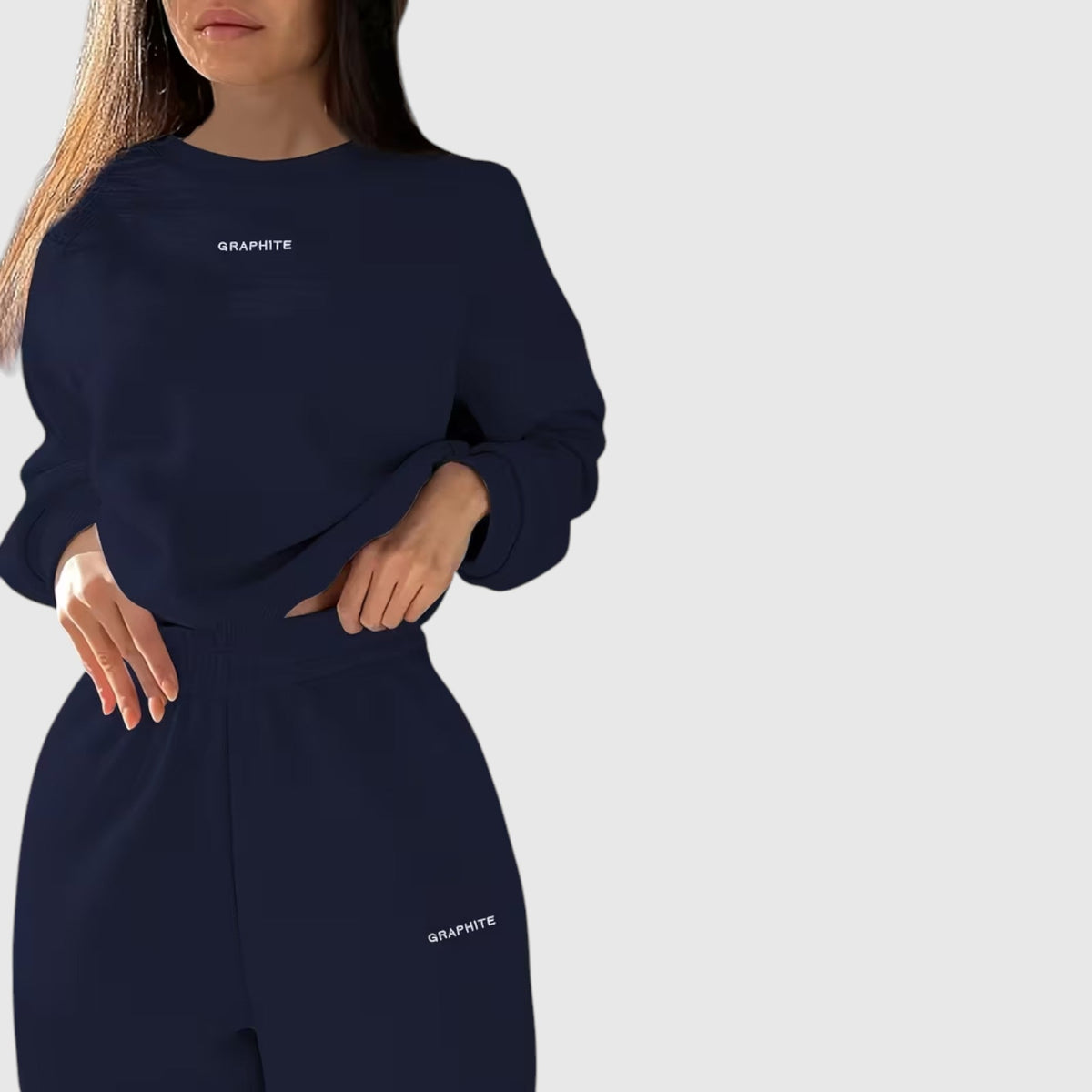 Clara | Graceful Oversized Embroidered Tracksuit Two-Piece Set