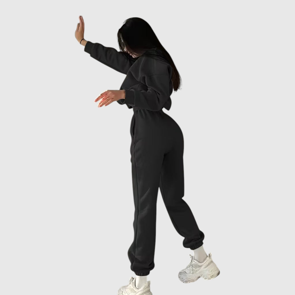 Clara | Graceful Oversized Embroidered Tracksuit Two-Piece Set