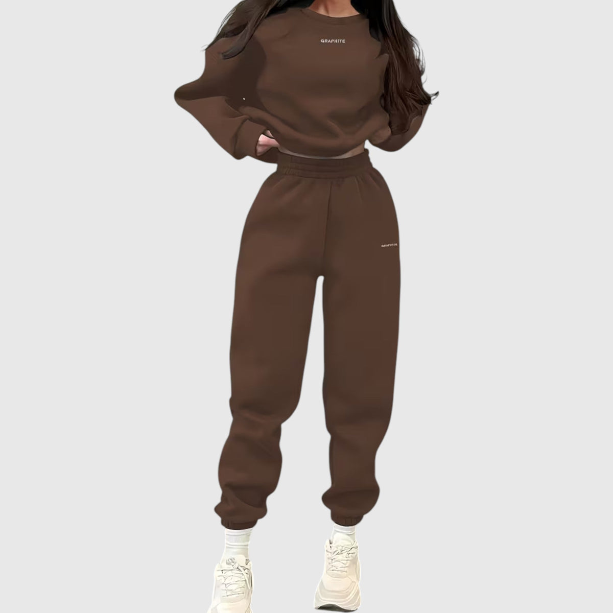 Clara | Graceful Oversized Embroidered Tracksuit Two-Piece Set