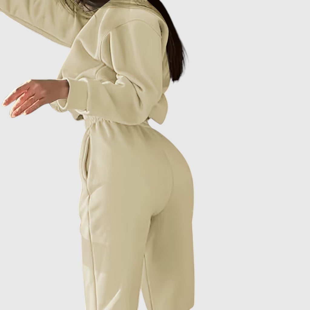 Clara | Graceful Oversized Embroidered Tracksuit Two-Piece Set