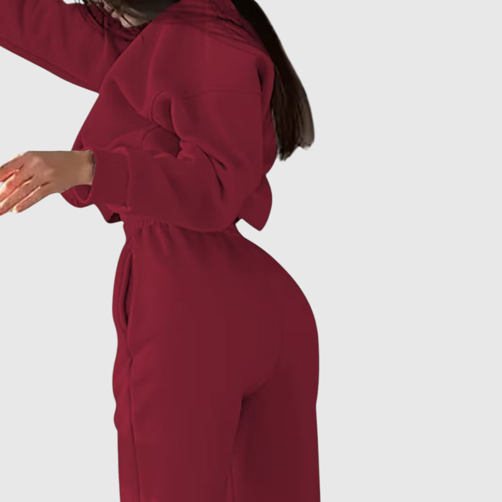 Clara | Graceful Oversized Embroidered Tracksuit Two-Piece Set
