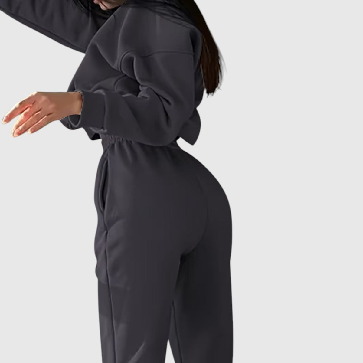 Clara | Graceful Oversized Embroidered Tracksuit Two-Piece Set