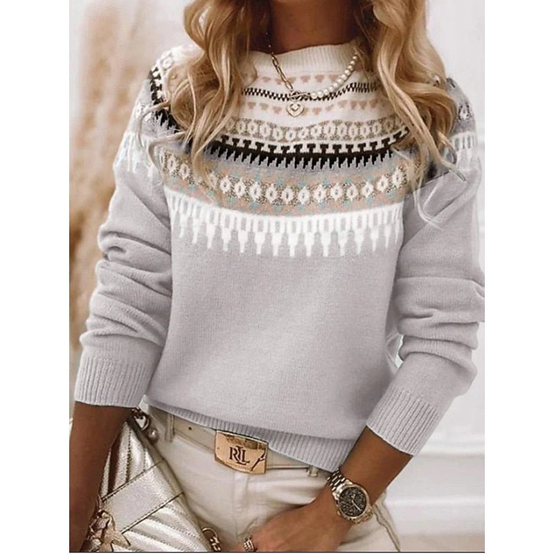Clara | Refined Fox Fair Isle Ladies Xmas Jumper
