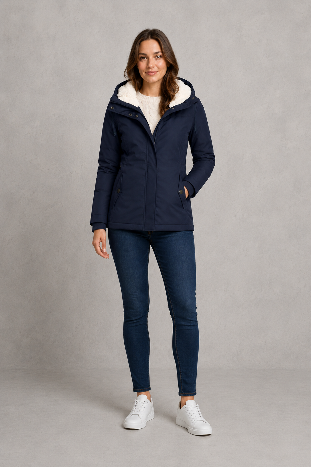 Daisy | Elegant Longline Waterproof Hooded Jacket