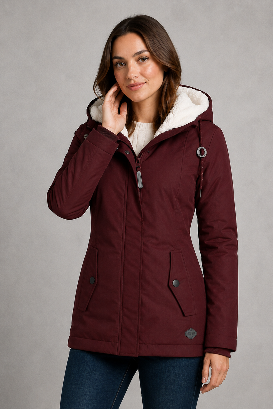 Daisy | Elegant Longline Waterproof Hooded Jacket