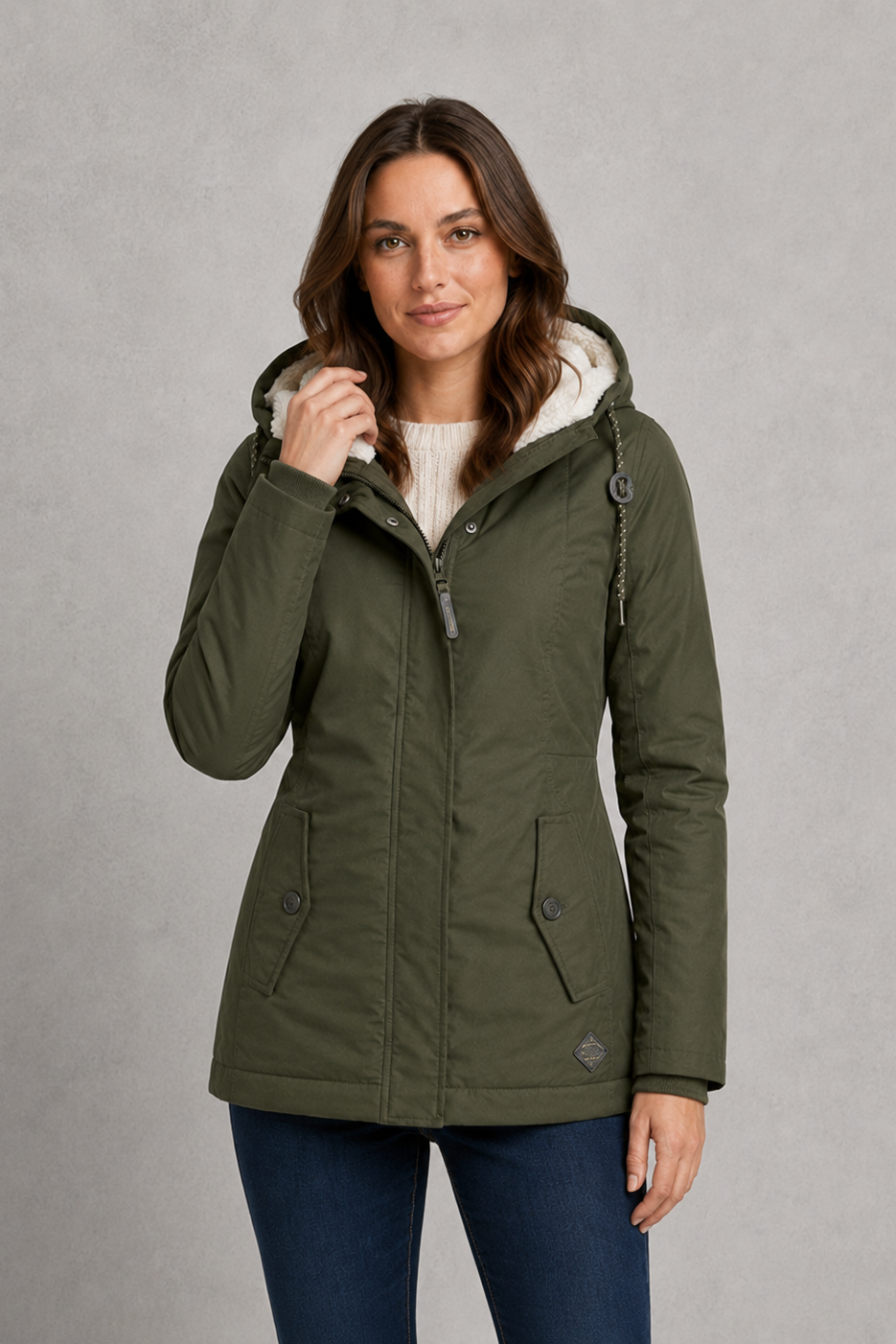 Daisy | Elegant Longline Waterproof Hooded Jacket