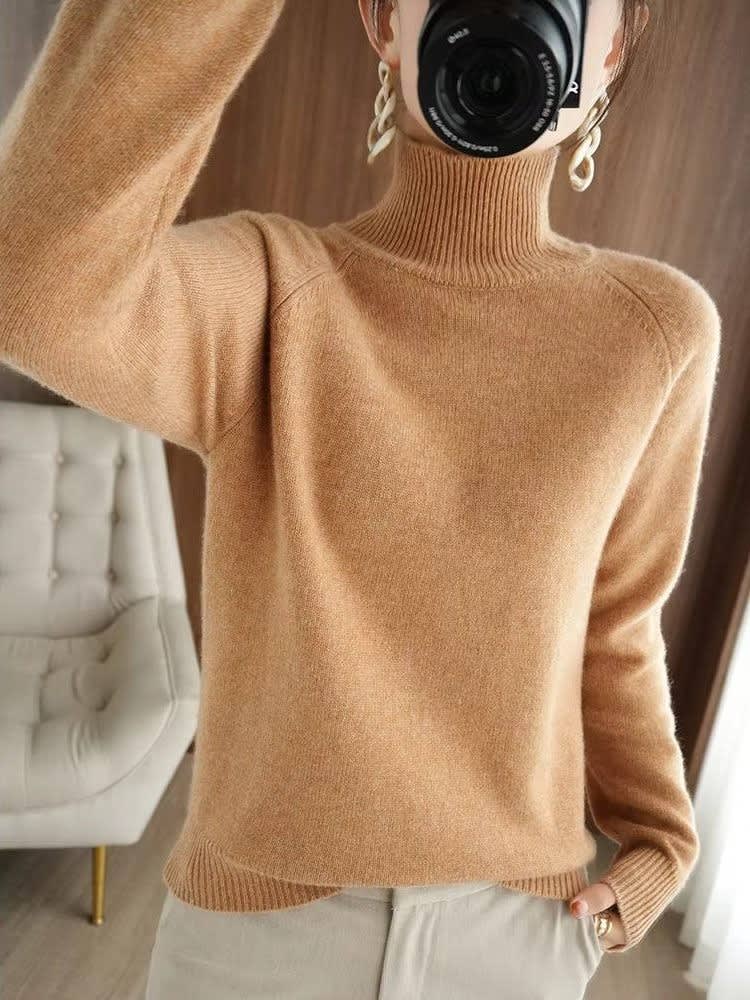 Daisy | Long Sleeve Roll Neck Womens Knit Jumper