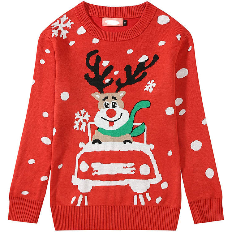 Daisy | Relaxed Reindeer Print Ladies Xmas Jumpers