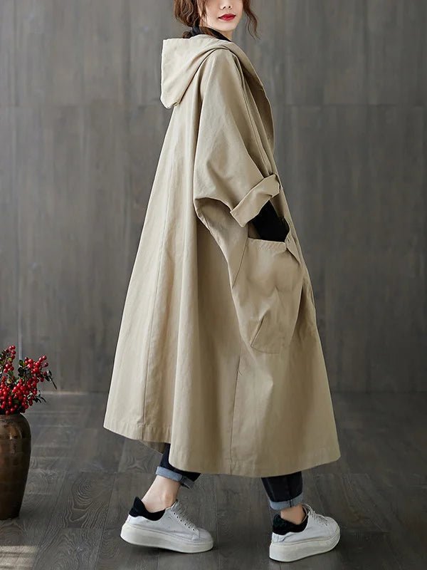 Daisy | Sophisticated Hooded Long Waterproof Jacket