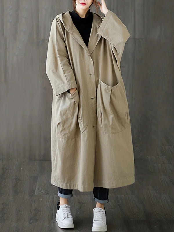 Daisy | Sophisticated Hooded Long Waterproof Jacket
