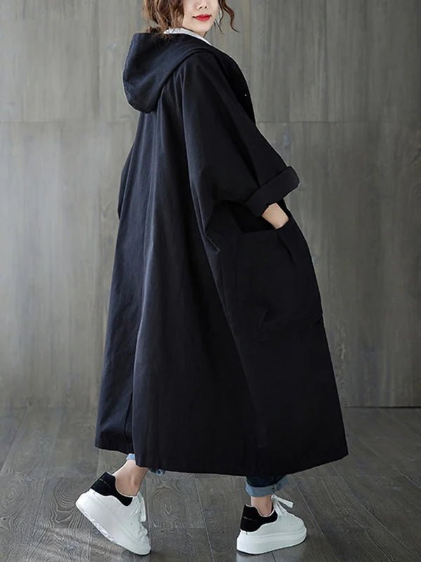 Daisy | Sophisticated Hooded Long Waterproof Jacket
