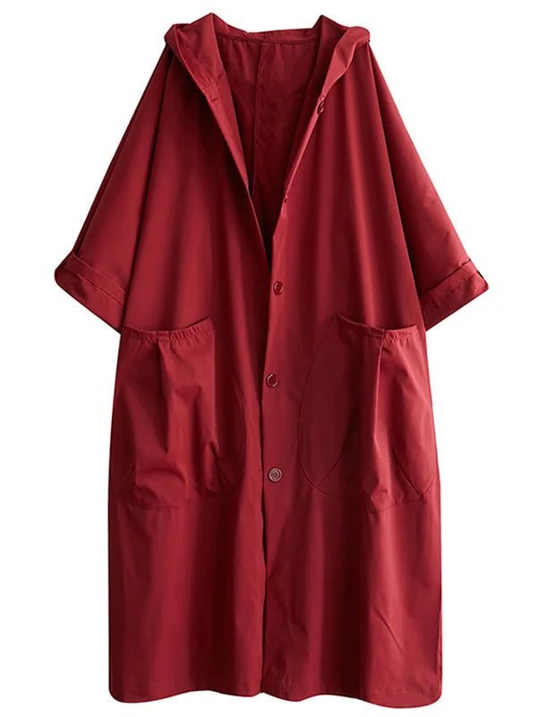 Daisy | Sophisticated Hooded Long Waterproof Jacket