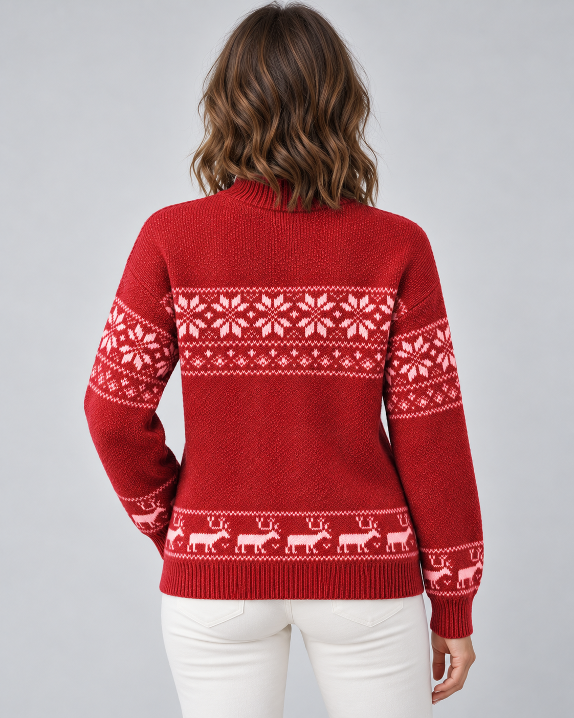 Daisy | Timeless Fair Isle Reindeer Ladies Xmas Jumper
