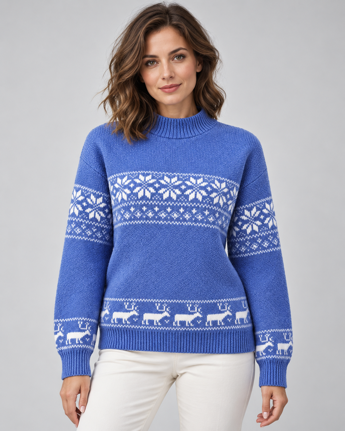 Daisy | Timeless Fair Isle Reindeer Ladies Xmas Jumper