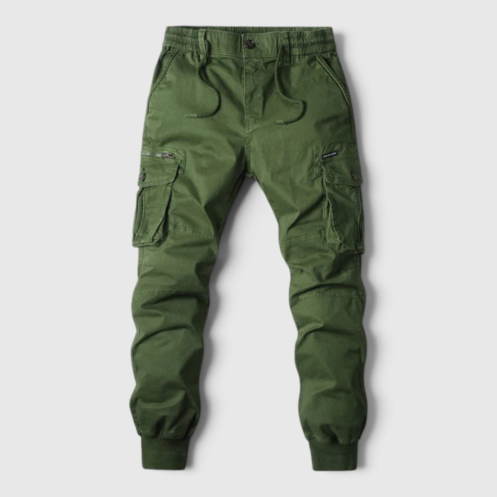 Daniel | Cosy Utility Cargo Trousers with Multi Pocket Jogger Fit