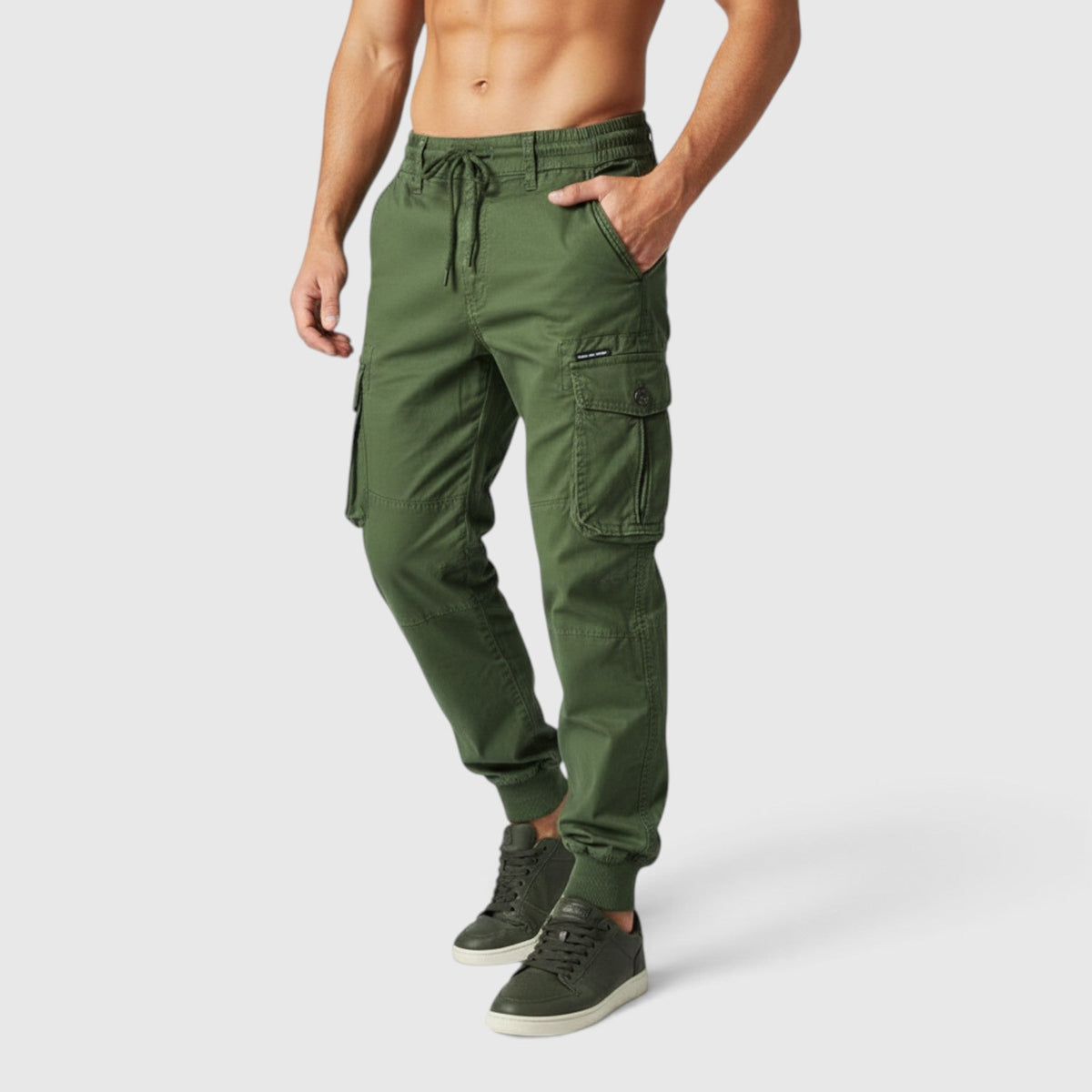Daniel | Cosy Utility Cargo Trousers with Multi Pocket Jogger Fit