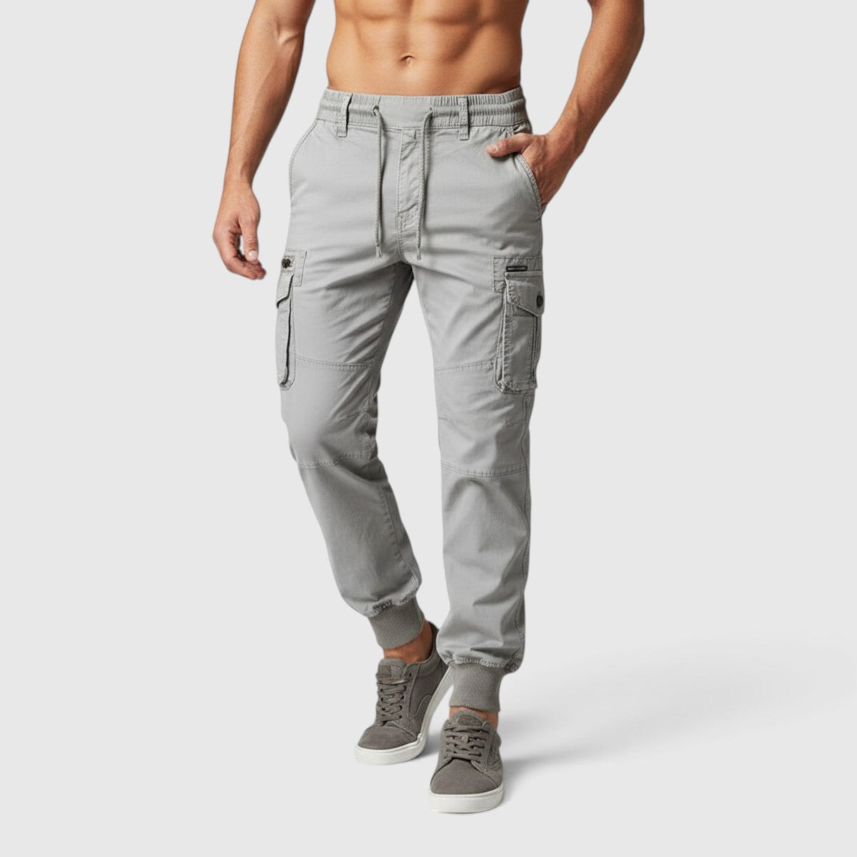 Daniel | Cosy Utility Cargo Trousers with Multi Pocket Jogger Fit