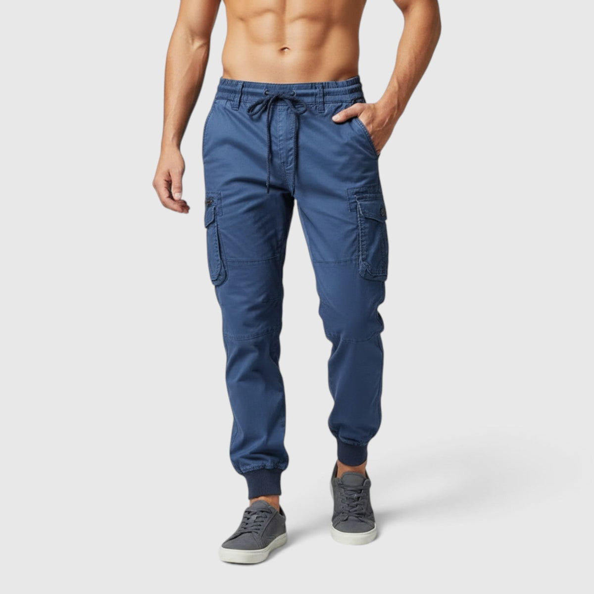 Daniel | Cosy Utility Cargo Trousers with Multi Pocket Jogger Fit