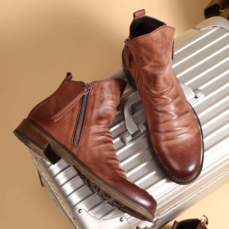 Daniel | Refined Side Zip Mens Boots