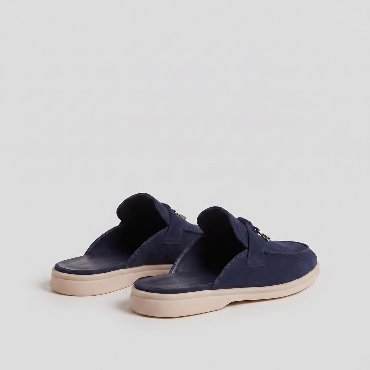 Daniel | Sophisticated Buckle Trim Loafer Mule Slippers