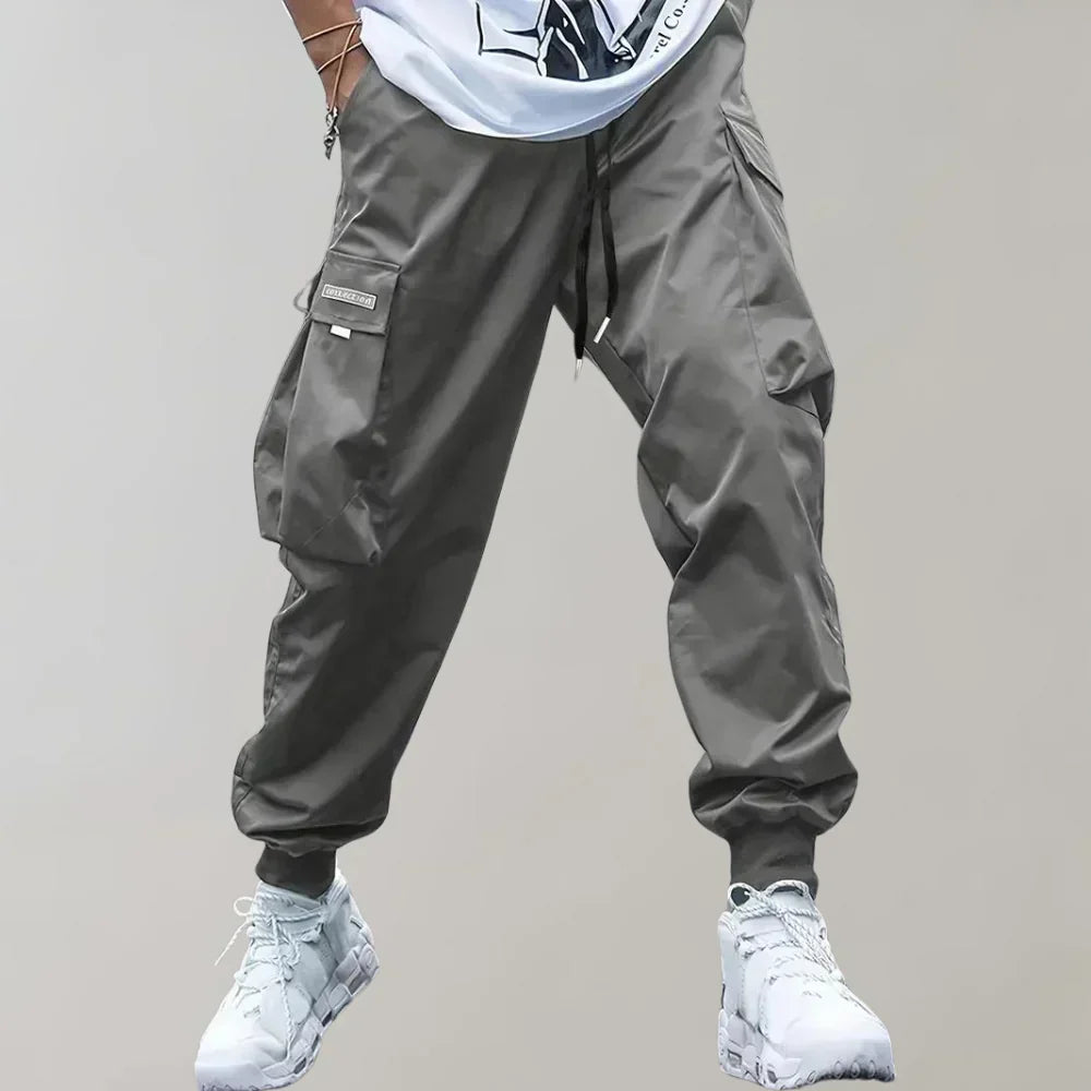 Daniel | Tapered Cargo Trousers with Cuffed Ankle and Multi Pockets