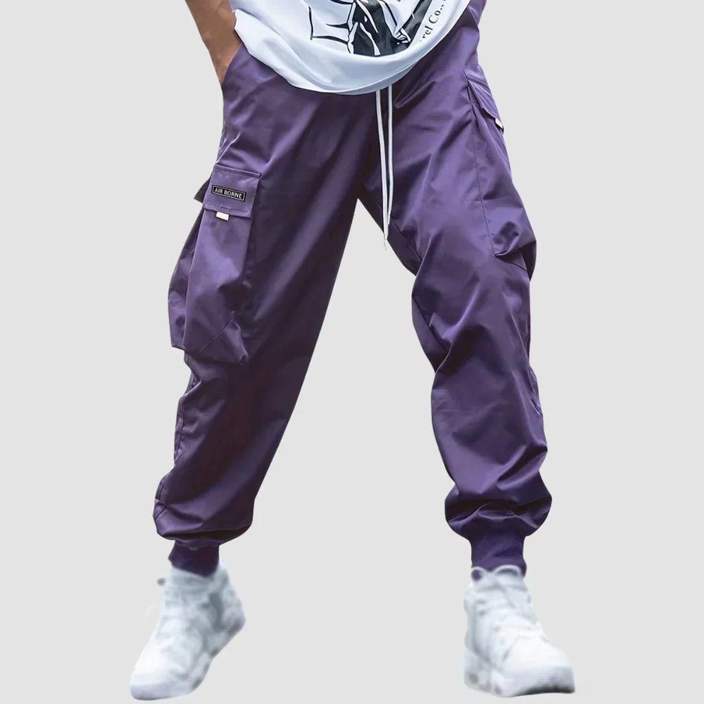 Daniel | Tapered Cargo Trousers with Cuffed Ankle and Multi Pockets
