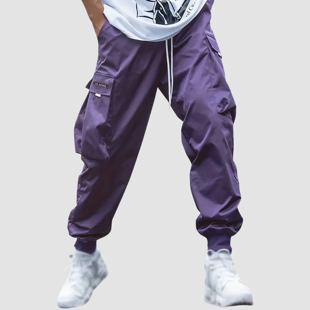 Daniel | Tapered Cargo Trousers with Cuffed Ankle and Multi Pockets