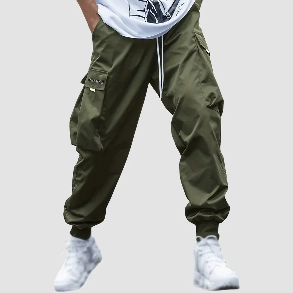 Daniel | Tapered Cargo Trousers with Cuffed Ankle and Multi Pockets
