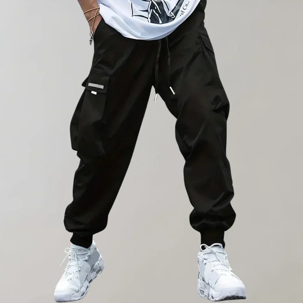 Daniel | Tapered Cargo Trousers with Cuffed Ankle and Multi Pockets