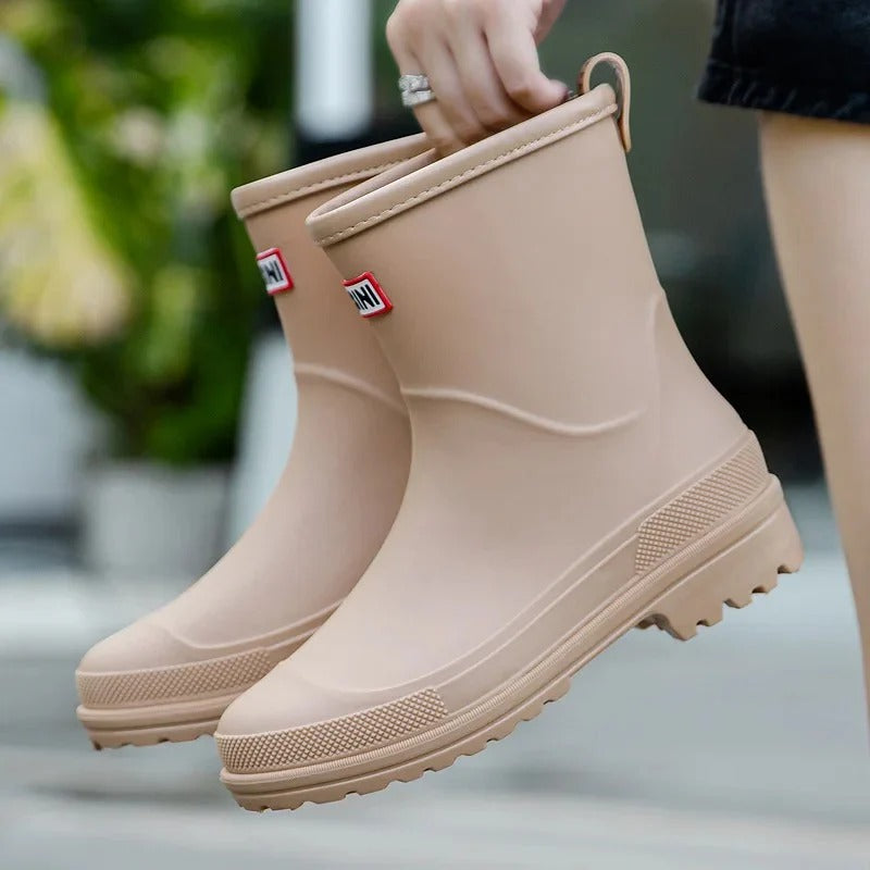 Darcie | Effortless Mid-Calf Waterproof Boots with Chunky Sole