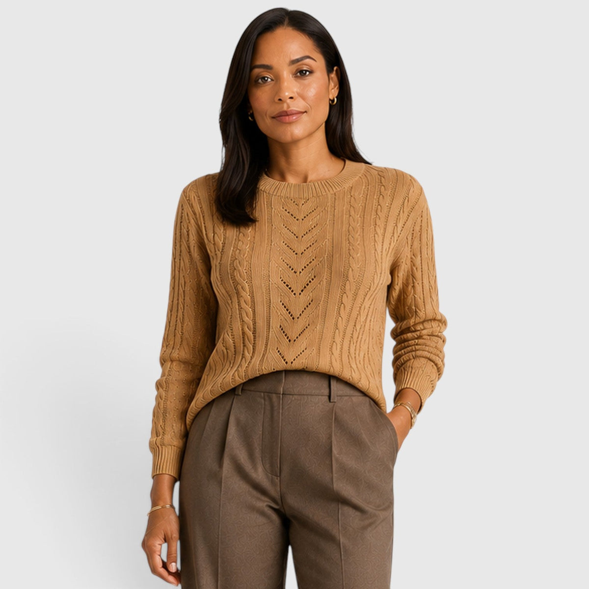 Darcie | Timeless Cable Stitch Womens Knit Jumper