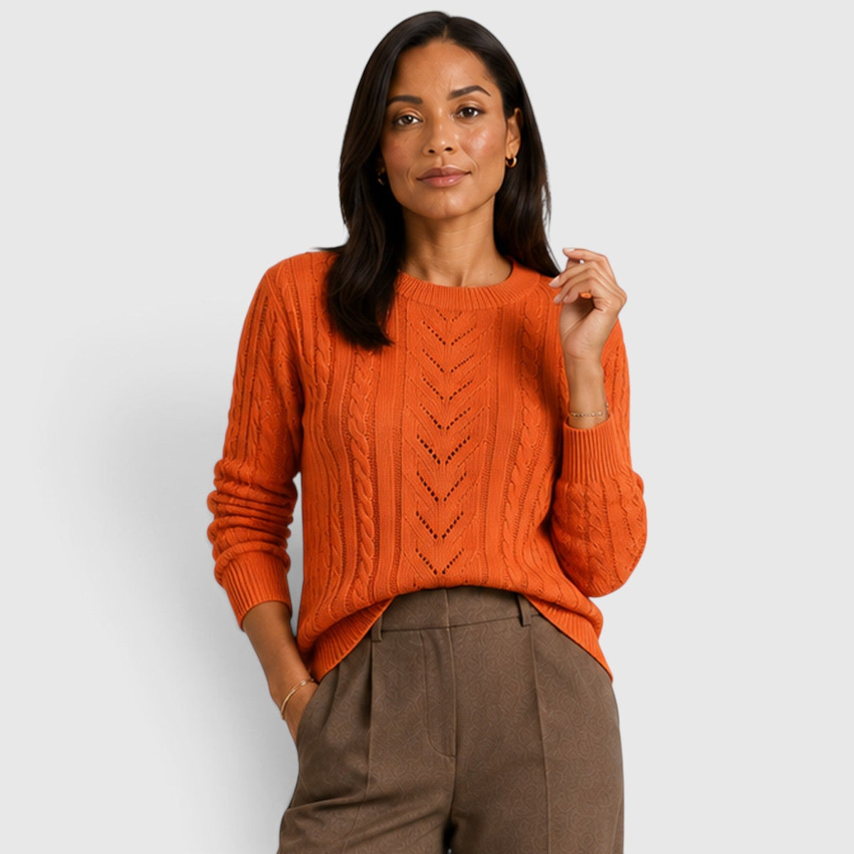 Darcie | Timeless Cable Stitch Womens Knit Jumper