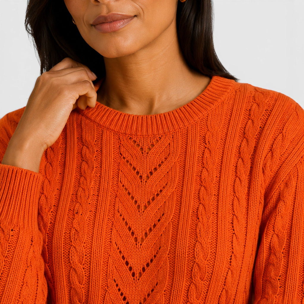 Darcie | Timeless Cable Stitch Womens Knit Jumper