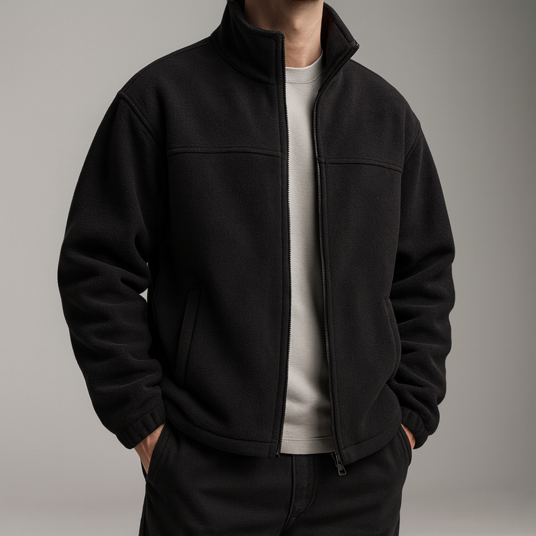 David | Colour Block Full Zip Mens Fleece Jacket