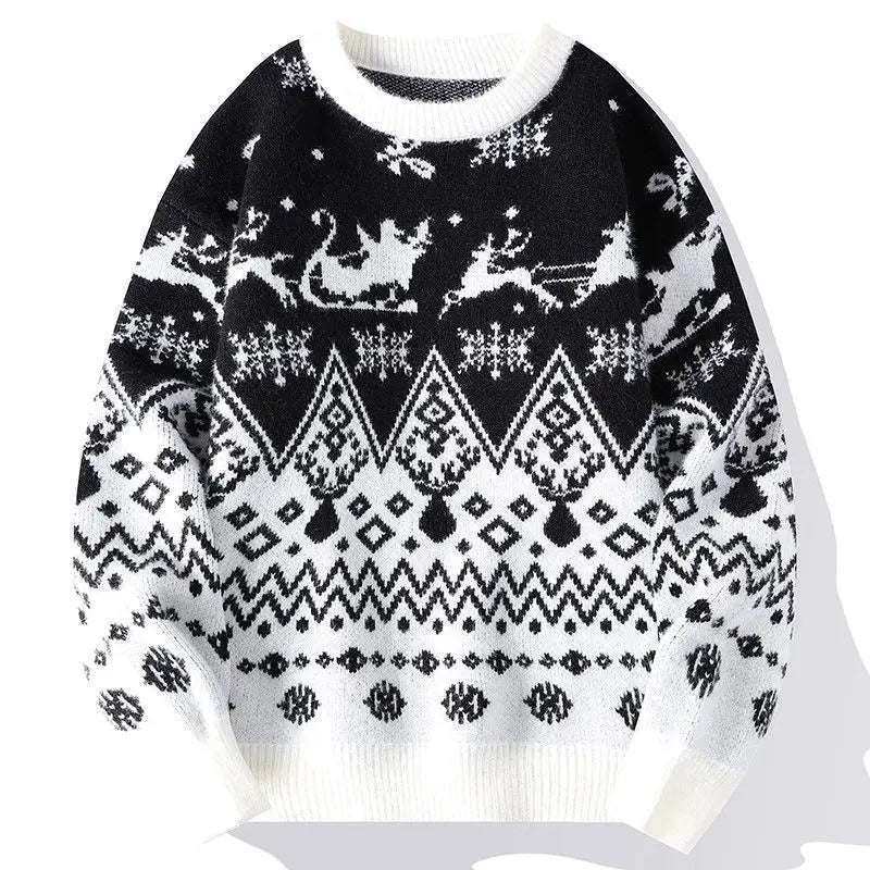 David | Cosy Nordic Reindeer Mens Xmas Jumper