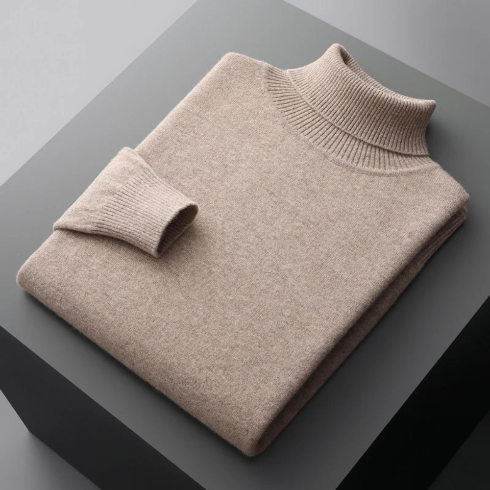 David | Fine Knit Roll Neck Mens Jumpers