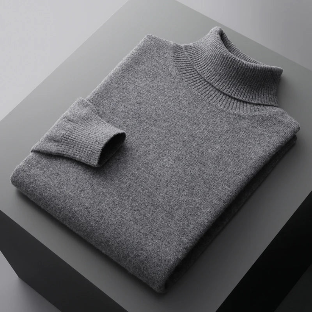 David | Fine Knit Roll Neck Mens Jumpers