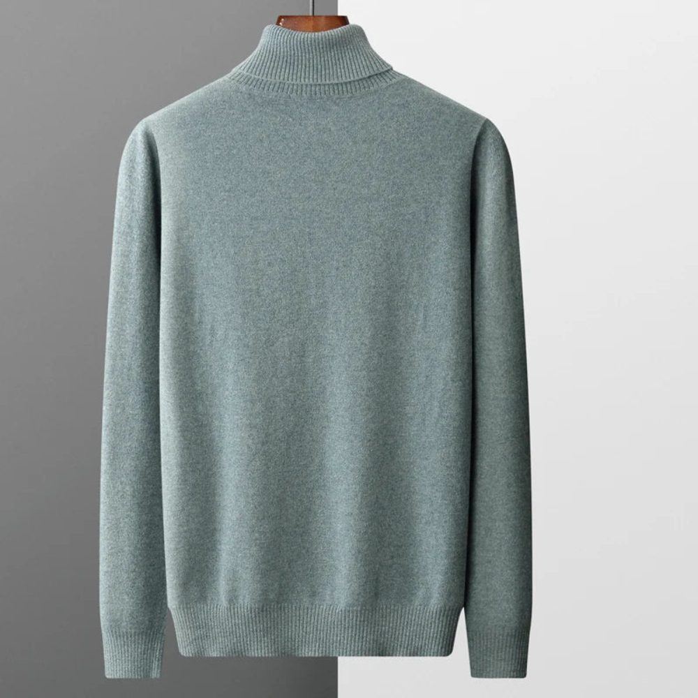 David | Fine Knit Roll Neck Mens Jumpers