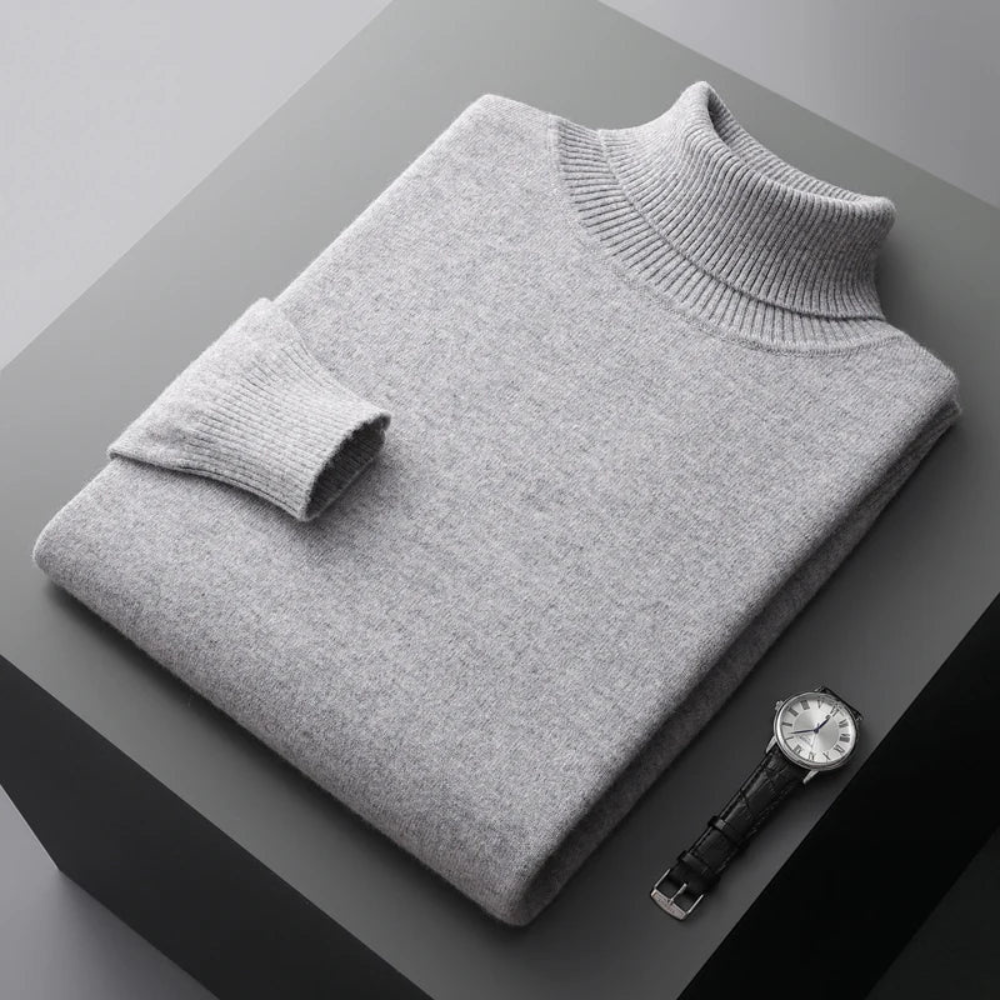 David | Fine Knit Roll Neck Mens Jumpers