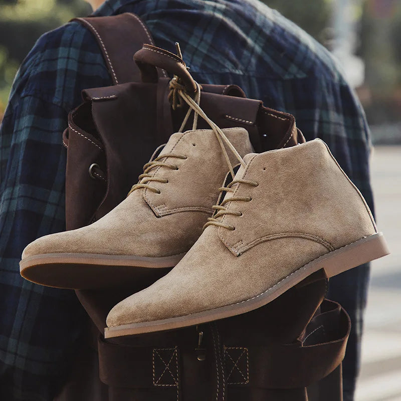 David | Relaxed Suede-Look Chukka Mens Boots