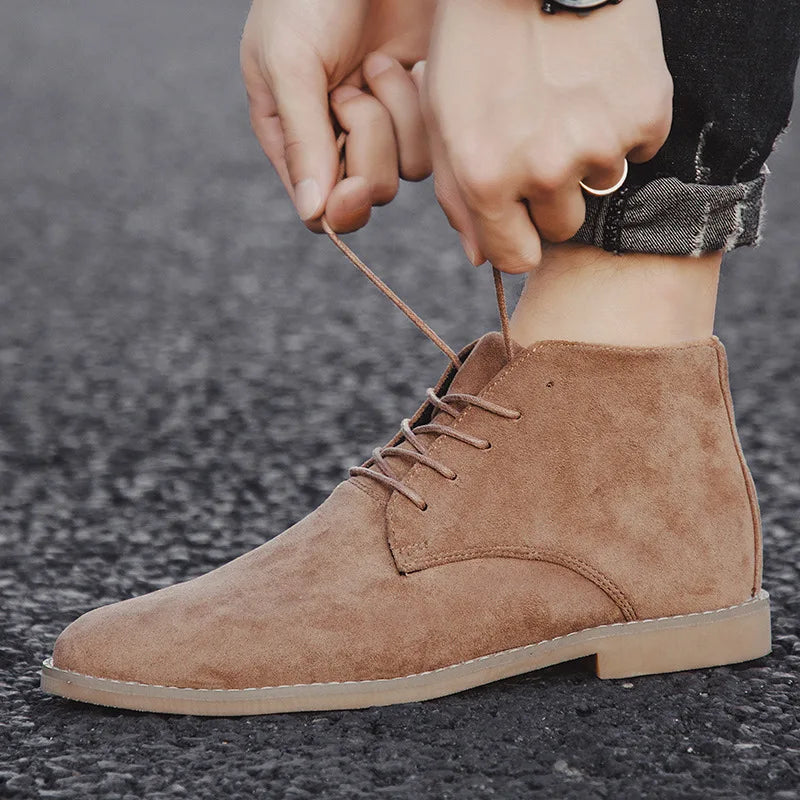 David | Relaxed Suede-Look Chukka Mens Boots