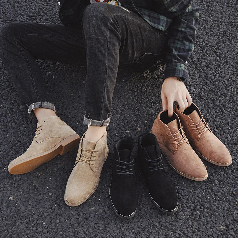 David | Relaxed Suede-Look Chukka Mens Boots