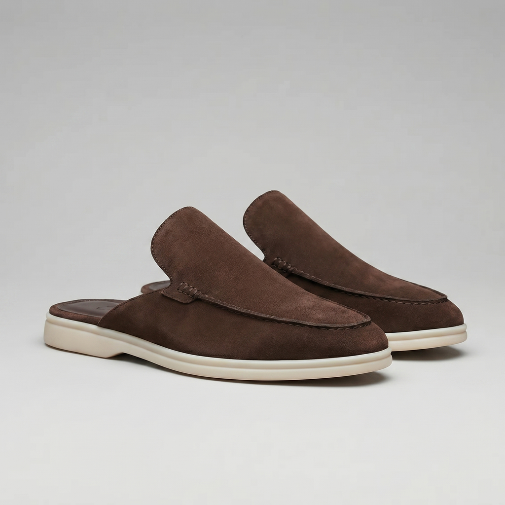 David | Stylish Backless Loafer Mens Slippers