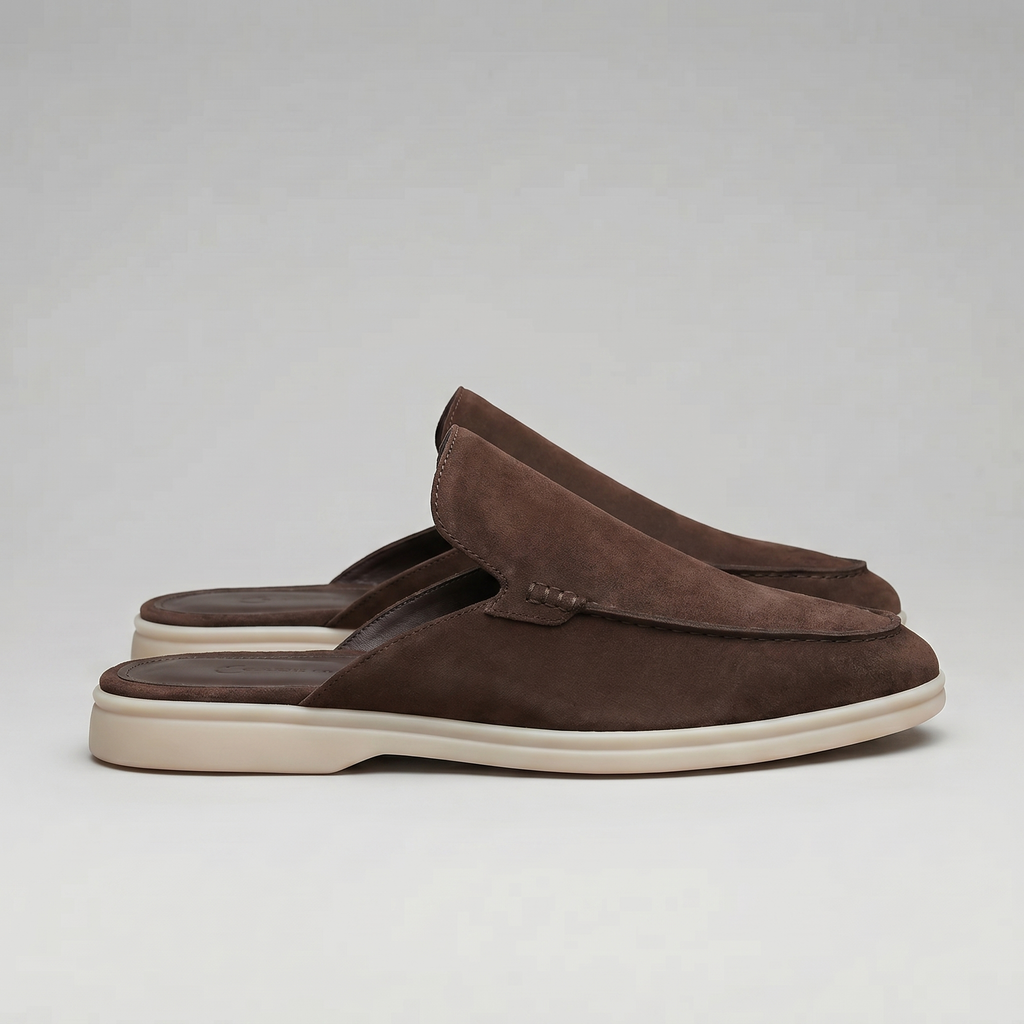 David | Stylish Backless Loafer Mens Slippers